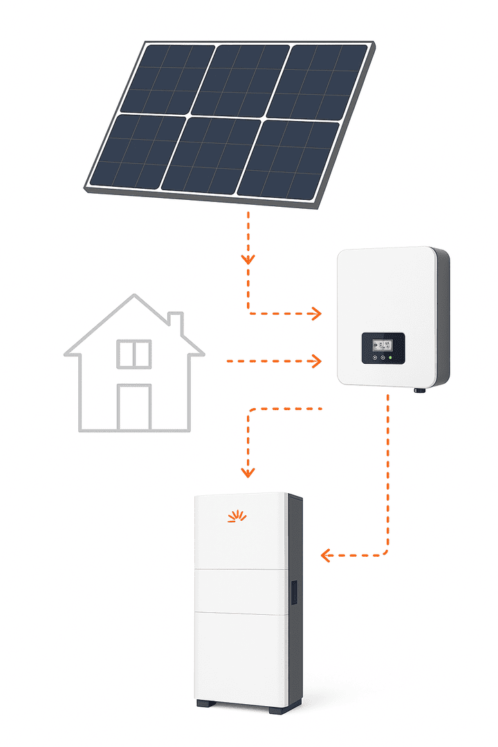 circuito energia fotovoltaica