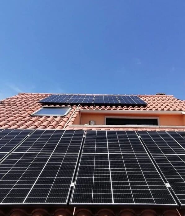 placas solares en tejado